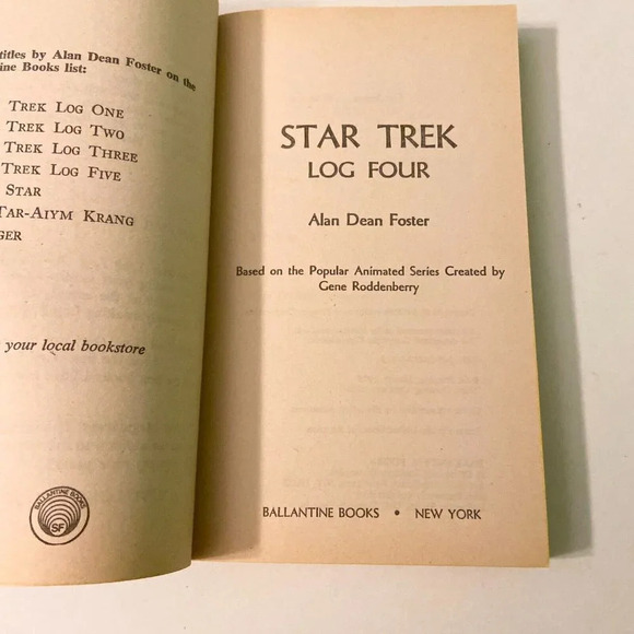 Vintage 1975 Star Trek Log Four Alan Dean Foster Ballantine Paperback - Picture 7 of 16